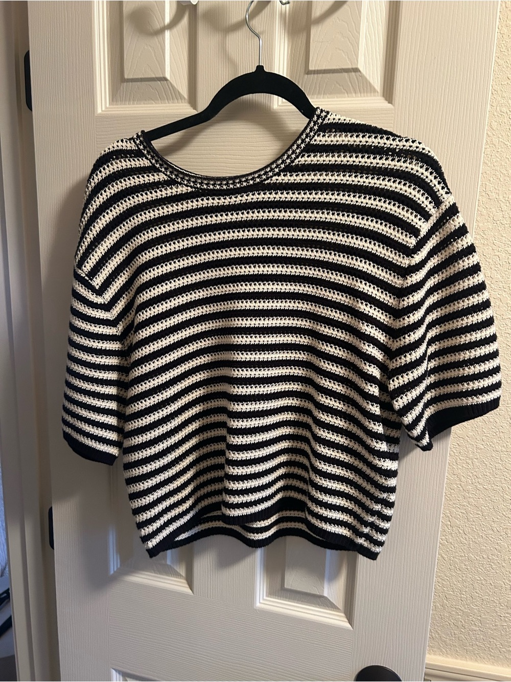 NWOT | Anine Bing Striped Black & White Knit Top | Size Small